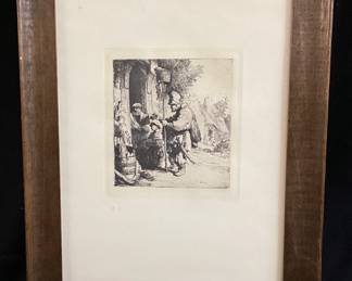 1632 JAN GEORG (JORIS) VAN VLIET ‘’THE RAT CATCHER PRINT