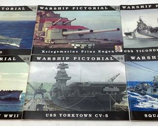 6 WW2 MILITARY NAVAL BATTLESHIPS PAPER BACK