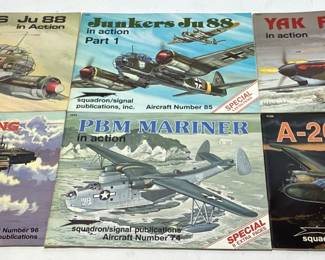 (6) SQUADRON SIGNAL WW2 MILITARY AIRCRAFT PAPER BACK