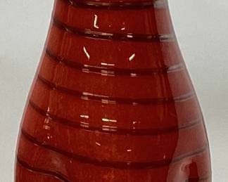 ART GLASS VASE, 15''