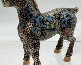 VTG. CLOISONN HORSE, 5 H & 5 W