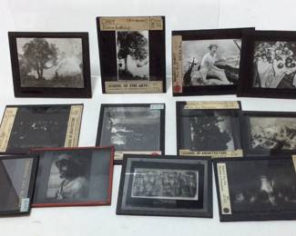 ANTIQUE GLASS SLIDES, PARIS, FRANCE