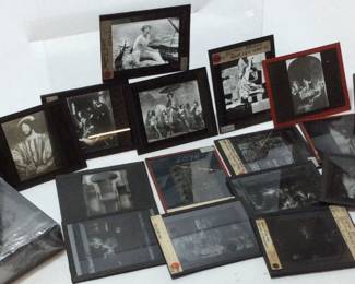 ANTIQUE GLASS SLIDES, PARIS, FRANCE
