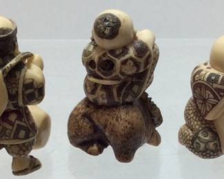 3 JAPANESE NETSUKE