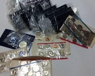 12 US PROOF SETS, 1965, 1971, 1972, 1977, 1979, 1980, 1982, 1991, 1995, 1996 & 1997, 