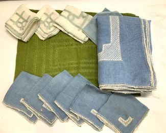 14 Linen Tablecloth & Napkin set, placemats, more
