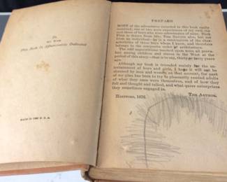 VINTAGE TOM SAWYER HARD COVER BOOK