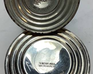 WEIGHTED STERLING SILVER CREAMERS & SHAKERS