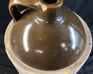 VTG. BLUE STAR 5 GALLON STONEWARE CROCK