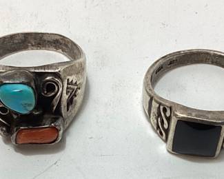 CHOICE LOT STERLING SILVER RINGS