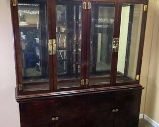 HERITAGE CONNESSOUR & MING TREASURE CHINA CABINET, 2 PIECE