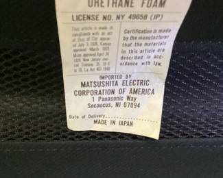 MATSUSHITA ELECTRIC CORP BLACK