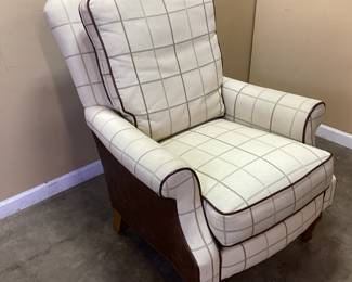 LEATHER BACK ARMCHAIR