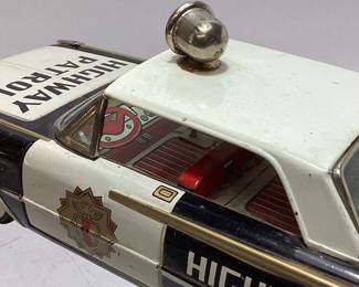 VINTAGE FORD HIGHWAY PATROL FRICTION CAR,