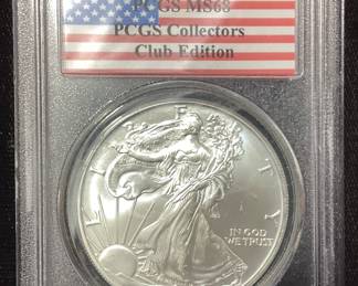 2003 AMERICAN SILVER EAGLE, GRADED MS68