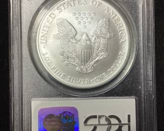 2003 AMERICAN SILVER EAGLE, GRADED MS68