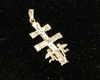 14KT GOLD JESUS PENDANT, 1.3 GRAMS,