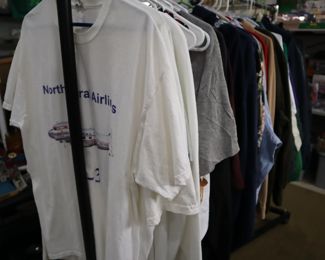 Airline shirts and sweatshirts