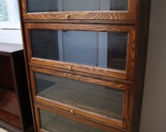Oak barrister style bookcases (not antique)
