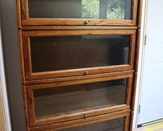 Oak barrister style bookcases (not antique)