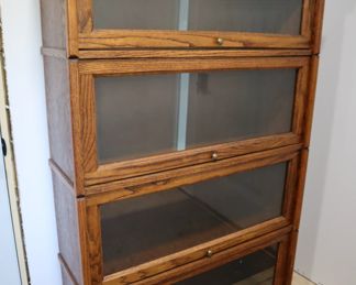 Oak barrister style bookcases (not antique)