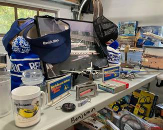 Vintage airline memorabilia