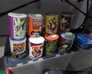 Vintage Super Foes (60s-70s) puzzles. Also 6 Million Dollar Man, Emergency, Swiss Family Robinson, Superman and Batman.  All complete.