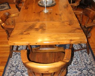 Dining Table with 6 Arm Chairs - Table and Chairs available separately