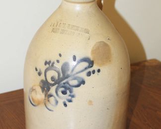 Antique Crock made by J.A. & C.W. Underwood, Fort Edward NY