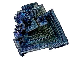 Bismuth Crystal 2" x 2" x 2", 4.1 oz