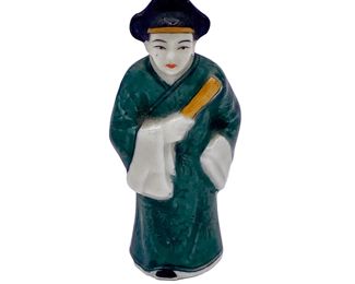 Vintage Chinese Enamel Porcelain Figurine