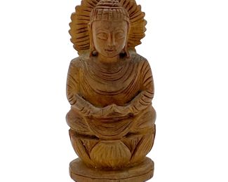 Wood  Carved Buddha