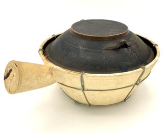 Vintage Chinese Earthware Pot, 10" diameter