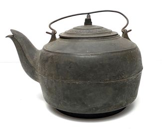 1861 S.H. Ransom & Co. Cast Iron Kettle