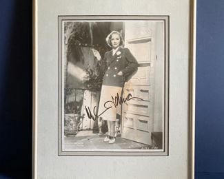 Marlene Dietrich Hand Signed Autograph Paramount Pictures Promo Photo