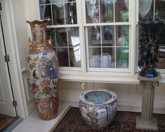 Pair of Palace Vase, Pair of Asian Fishbowls