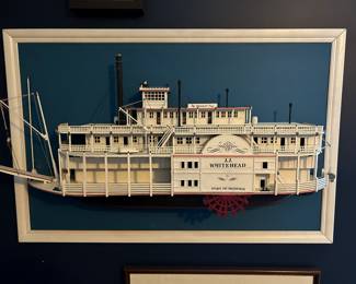 Hand made boat - pictured here it is mounted to wall