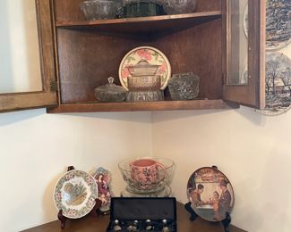 CANDY DISHES NORMAN ROCKWELL PLATES