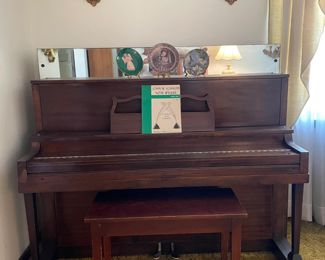 UPRIGHT PIANO WITH STOOL
