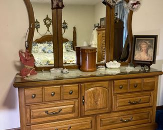 LARGE DRESSER WITH MIRROR PART OF THE SUITE