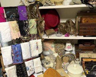 VINTAGE SHELLS, FURS, ETC