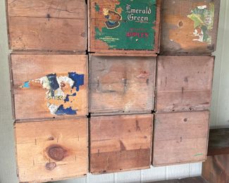 VINTAGE WOOD FRUIT CRATES