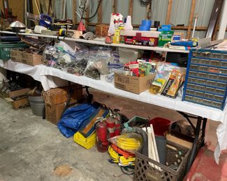 HAND TOOLS, NAILS, BOLTS, ELECTRICAL SUPPLIES, HINGES, ETC