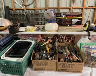 HAND TOOLS, NAILS, BOLTS, ELECTRICAL SUPPLIES, HINGES, ETC