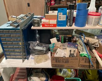 HAND TOOLS, NAILS, BOLTS, ELECTRICAL SUPPLIES, HINGES, ETC