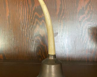Brass Bell with Antler