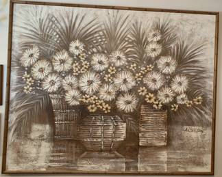 Large Vintage Still Life Painting