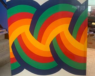 Large 1977 Finlayson Rainbow Art