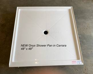 Onyx Shower Pan NEW 48 inches by 48 inches