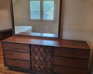 Mid-Century  Dresser  With Mirror